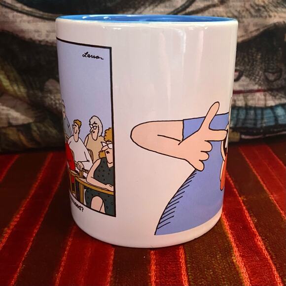 💭 Vintage 90s Gary Larson Far Side Mr. Osborne Coffee Mug - Picture 3 of 8